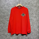 Amiri long sleeve shirts gray wolf cross print