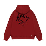 Amiri hoodie california hollywood letterprinting