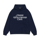 Amiri hoodie hollywood font printing