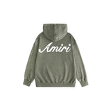 Amiri washed hoodie new font printing