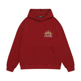 Amiri hoodie bone crack star print
