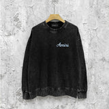 Amiri washed sweatshirt AMIRI large print washed old
