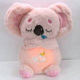 Plush Toys Glow Music Plush Toys Otter Koala Bear Doll Kapibara Breathing Bear Doll