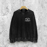 Amiri washed sweatshirt la limited art word printing washed and distressed