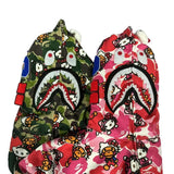 Bathing ape hoode bape shark full print hello kitty casual