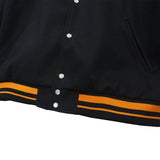 Rhude Jacket Embroidery Letter Lightning Color Matching Baseball Uniform