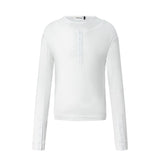 Men long sleeved shirt retro bottom shirt short silm deconstructed men's style