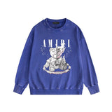 Amiri washed sweatshirt made old teddy bear print washed old