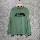 Amiri long sleeve shirts skeleton letterprinting