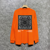 Amiri long sleeve shirts simple standard square scarf printing