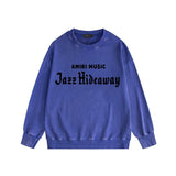 Amiri washed sweatshirt music letterprinting washed and distressed