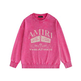 Amiri washed hoodie billboard printing washed and distressed