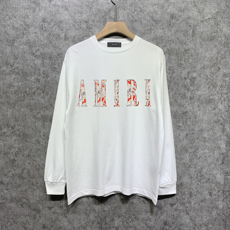Amiri long sleeve shirts retro totem printing