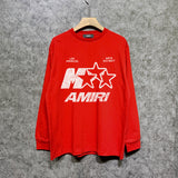 Amiri long sleeve shirts spotted five-pointed star printing