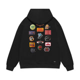 Amiri hoodie multi-chapter printing