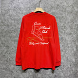 Amiri long sleeve shirts billiard sketch printing