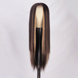 Women's Wigs Middle Part Straight Lace Front Wig