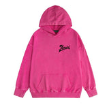 Amiri washed hoodie with slanted text distressed printing