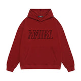 Amiri hoodie bevel cut letter print