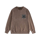 Amiri washed sweatshirt simple standard square scarf printing washed and distressed