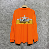 Amiri long sleeve shirts five-pointed star nameplate printing