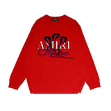 Amiri long sleeve shirts new font cobra printing