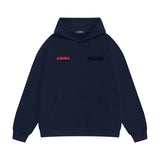 Amiri hoodie tv channel shape printing