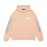 Amiri hoodie new bone sleeve printing
