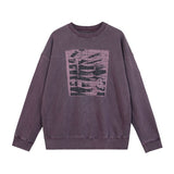 C.e sweatshirt spring & fall c.e double patch batik round neck pullover sweatshirt