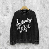 Amiri washed sweatshirt oblique art word printing washed and distressed