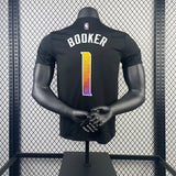 NBA Jerseys Suns, Flyer No. 1, Booker, quick-drying short sleeves