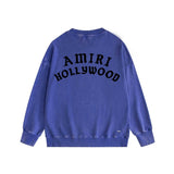 Amiri washed sweatshirt hollywood pure letterprinting washed and distressed