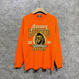 Amiri long sleeve shirts lion printing