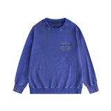 Amiri washed sweatshirt splash ink large simple label printing washed and distressed