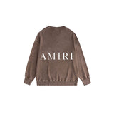 Amiri washed sweatshirt simple letter printing