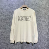 Amiri long sleeve shirts bevel letterprinting