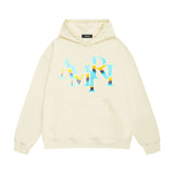 Amiri hoodie gradient overlapping letterprinting