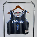 NBA jerseys women's navel retro jersey: magic, black 1, hardaway