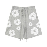 Denim Tears T Shirt ShortsPuff Print Short Sleeve T-shirt Loose Couple Shorts Suit(Options need to be purchased separately)