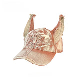 New doberman dog ear baseball cap plush thickened duckbill hat versatile style
