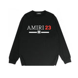 Amiri long sleeve shirts red font printing