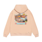 Amiri hoodie lake view oil painting printing