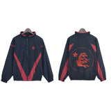 Hellstar Jackets & Sweatpants Flight Jacket Windbreaker Jacket Zip Sports Casual Trousers