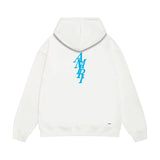 Amiri hoodie vertical small overlapping letterprinting