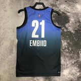 NBA Jerseys 23 season, All-Star, Blue 21, Embiid