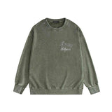 Amiri washed sweatshirt letter-filled printing washed and distressed