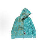 Bathing ape hoode bape van gogh joint wave sunflower