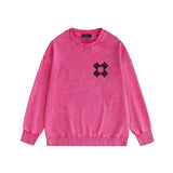 Amiri washed sweatshirt simple letter group print washed old