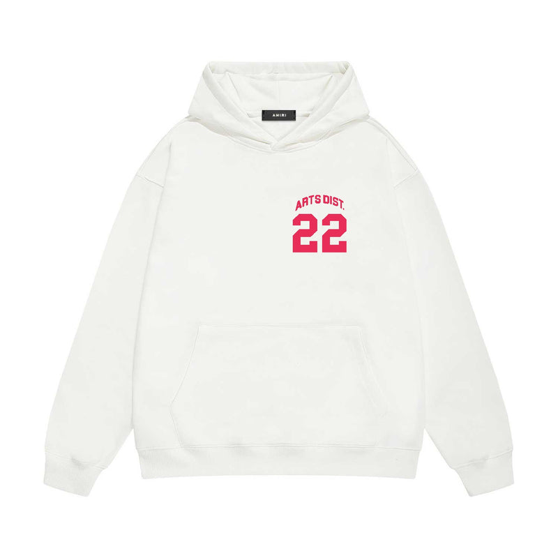 Amiri hoodie red letter bevel letterprinting