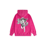 Amiri washed hoodie with angel sketch